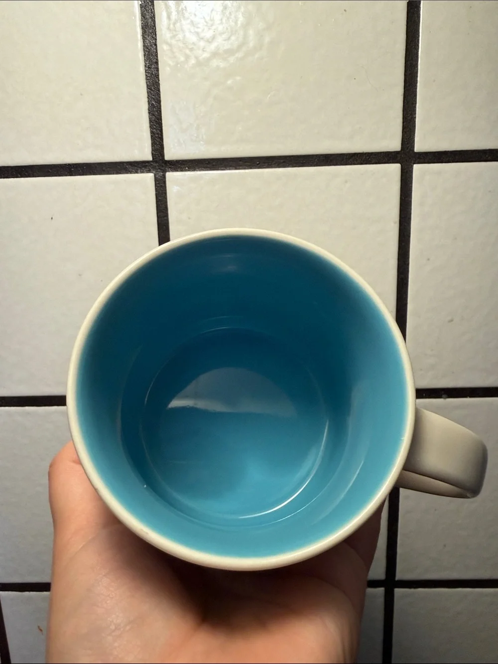 Starbucks Hawaii Mug with Orange and Blue Wave Design